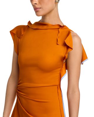 Drape Sleeve Mid Dress