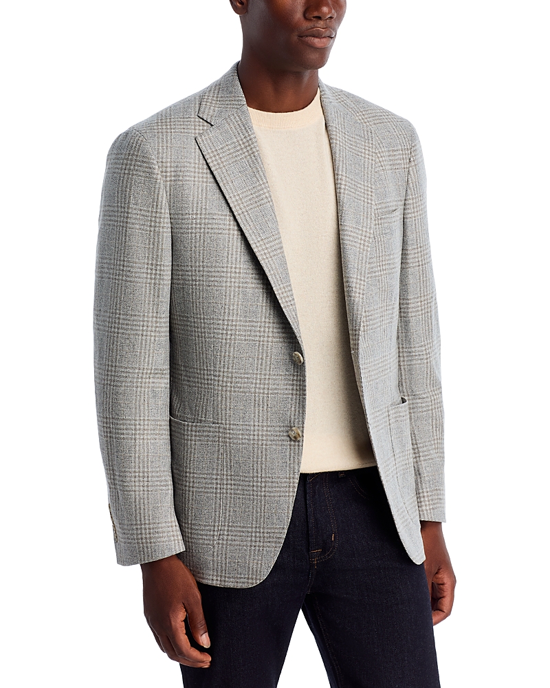 Vince Plaid Classic Fit Soft Sport Coat