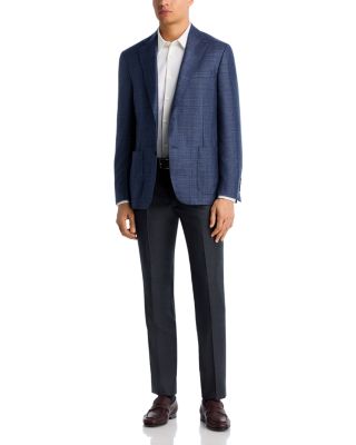 Loro Piana Fabric Silk &amp; Cashmere Windowpane Slim Fit Sport Coat