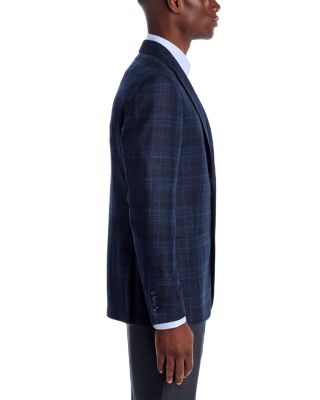 Loro Piana Fabric Wool, Silk &amp; Cashmere Plaid Slim Fit Sport Coat