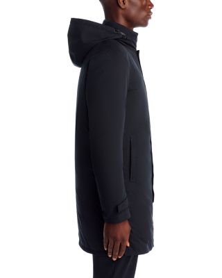 Functional Wardrobe Waterproof Down Overcoat with Hidden Hood