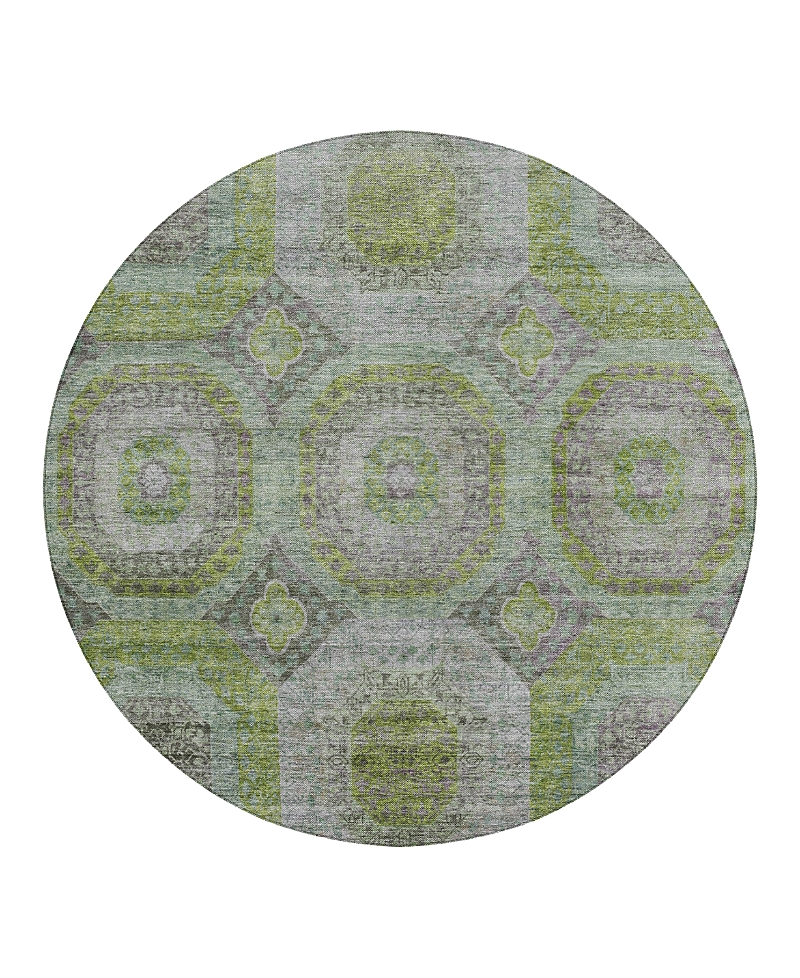 Dalyn Rug Company Dalyn Karaj Kj6 Round Area Rug, 8' X 8' In Green