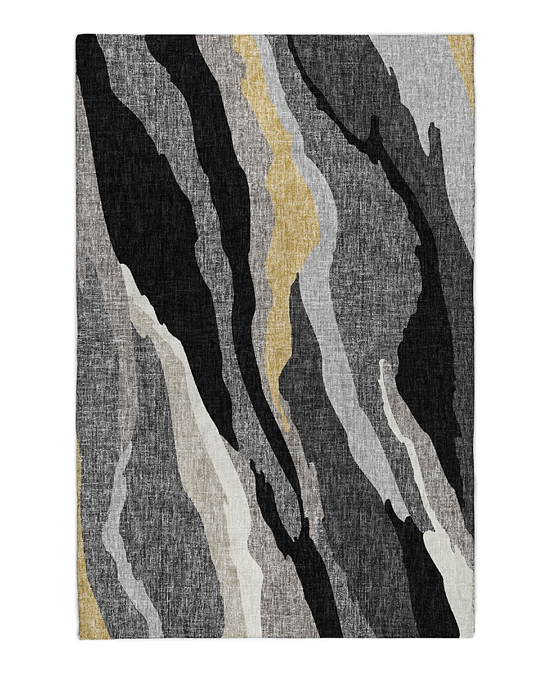 Dalyn Rug Company Dalyn Lorenzo Washable Ln4 Area Rug, 5' X 7'6 In Black