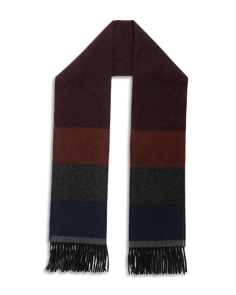 Rodd & Gunn Frankton Stripe Scarf In Brown