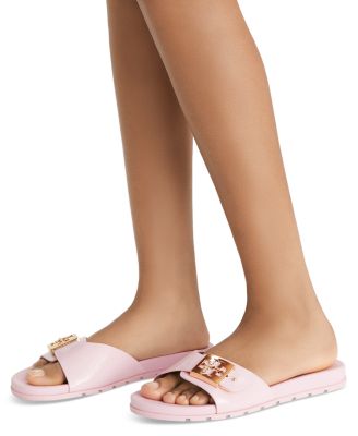 Women's Slip On Buckled Slide Sandals