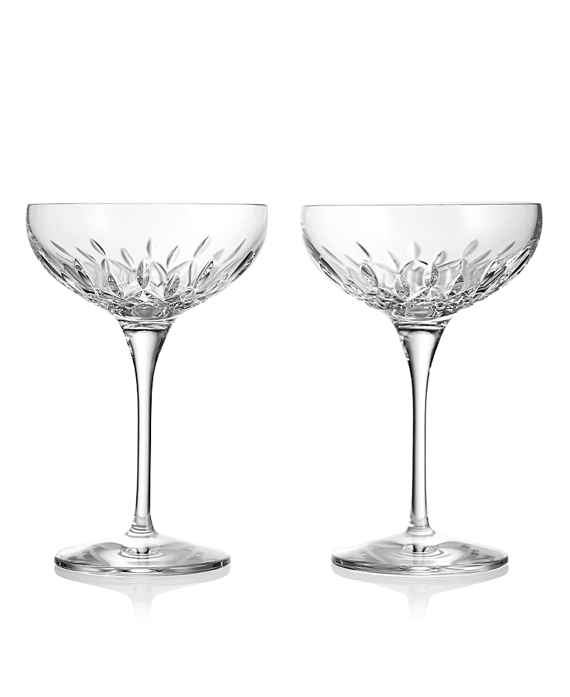 Waterford Lismore Essence 7 oz. Champagne Saucers, Set of 2