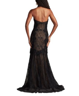 Lakota Embroidered Halter Gown