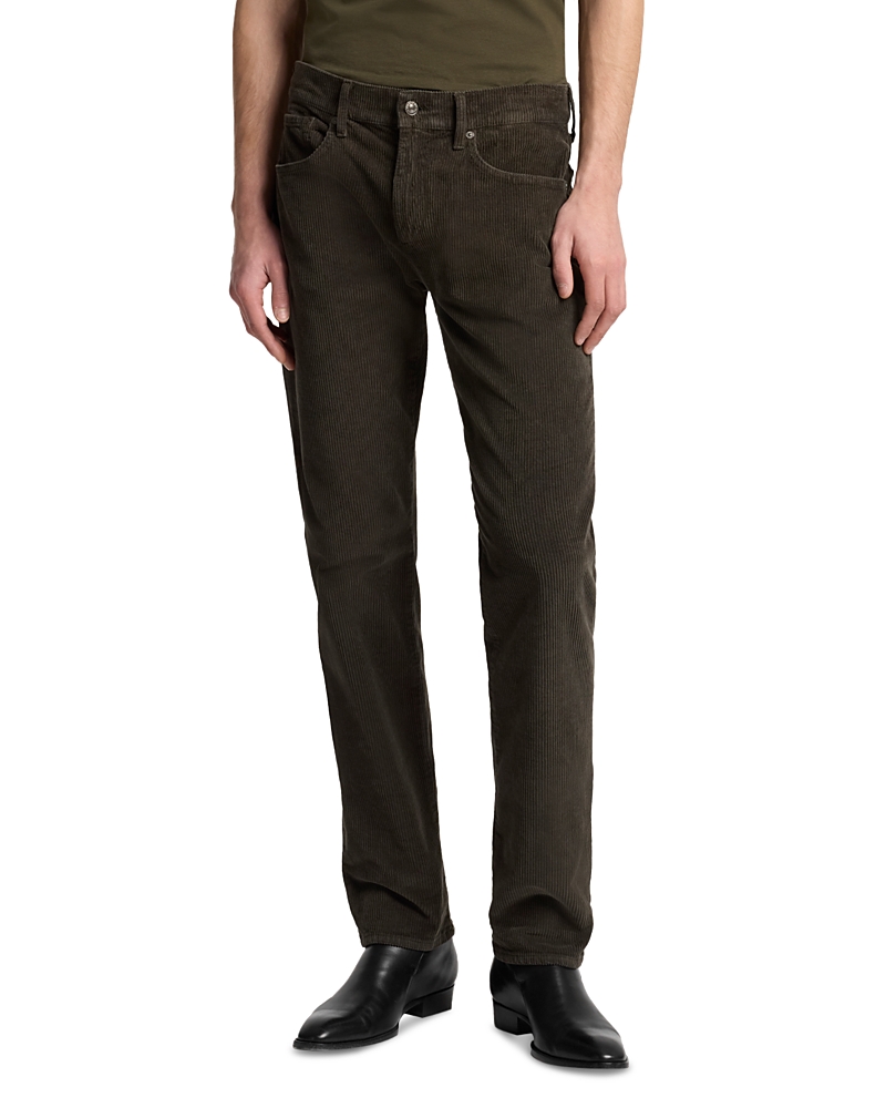 7 For All Mankind The Straight Fit Jeans in Corduroy Coffee
