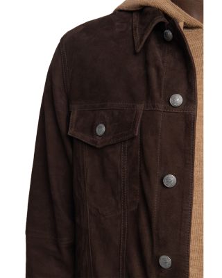 Bases Light Suede Trucker Jacket