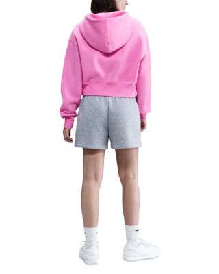 Fleece Cropped Hoodie