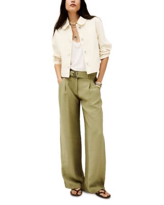Dola Pleated Belted Pants