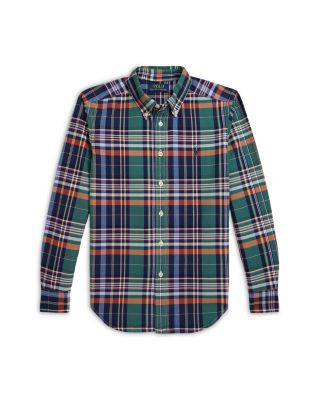 Boys' Striped Cotton Poplin Shirt - Big Kid