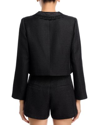 Woven Collar Tweed Jacket - Exclusive