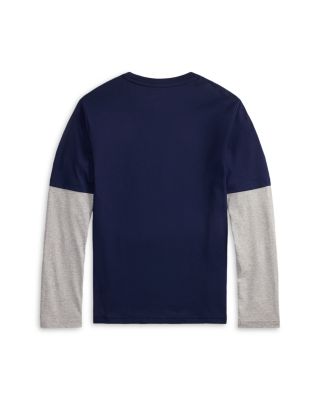 Boys' Logo Cotton Layered Effect Tee - Big Kid