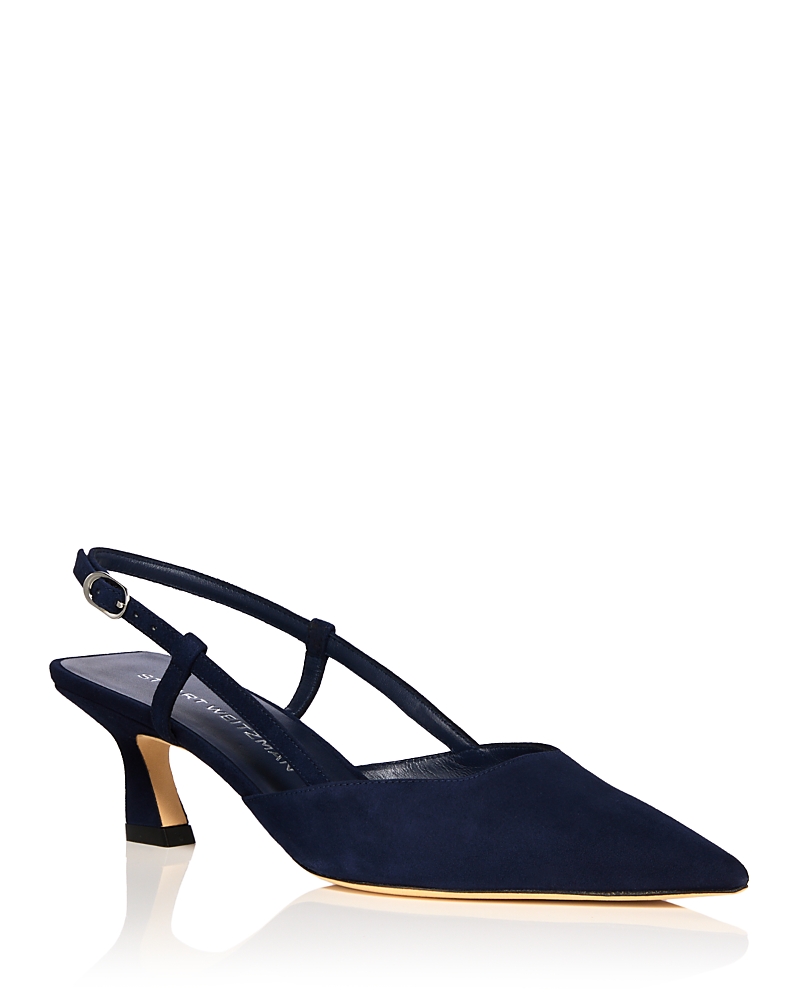 Stuart Weitzman Vinnie 50 Slingback Pump In Blue