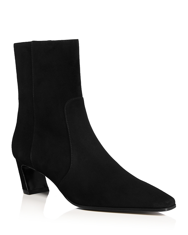Stuart Weitzman Stassi Zip Bootie 50 In Black