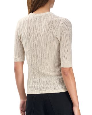 Francesca Merino Wool Short Sleeve Sweater