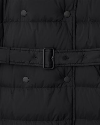 Kent Long Nylon Hooded Puffer Coat