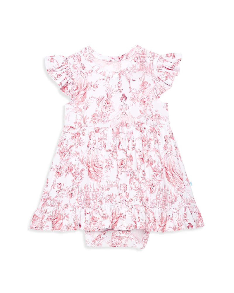 Posh Peanut Girls' Antoinette Ruffled Bodysuit Dress - Baby In Pink