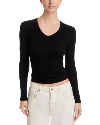 Robyn Luxe Rib Long Sleeve U Neck Tee