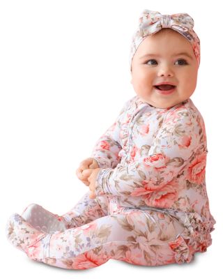 Girls' Aviva Ruffled Footie - Baby