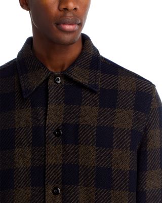 Twill Shirt Jacket in Broken Plaid