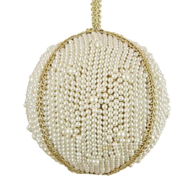 Ball Ornament with Pearls