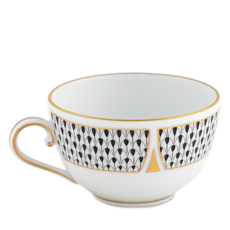 Herend Porcelain Tea Cup In Black