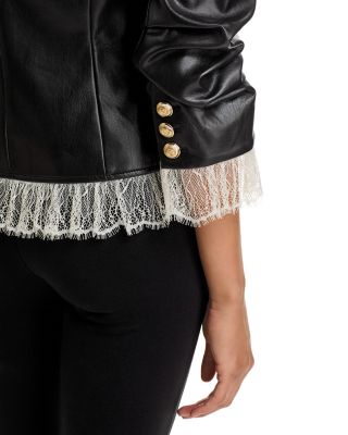 Le Petit Roxie Faux Leather Blazer