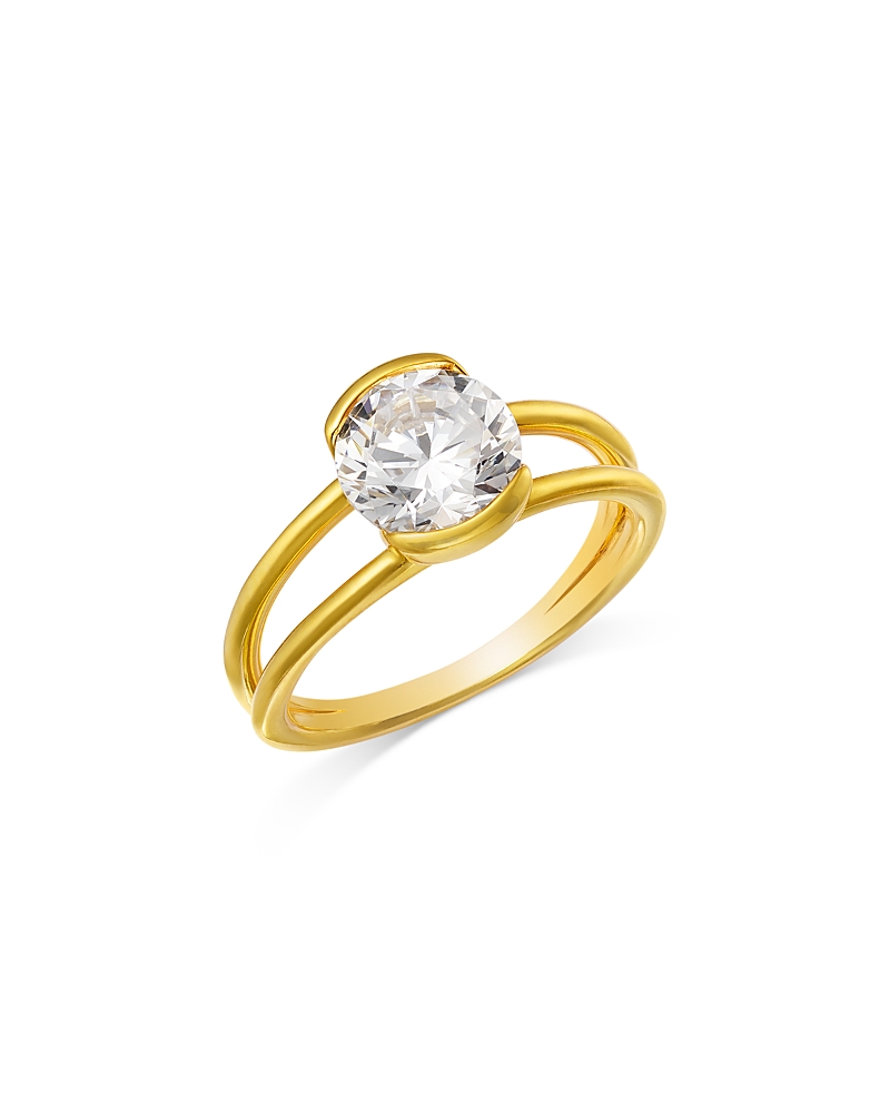 Bloomingdale's Fine Collection Certified Lab Grown Diamond Split Shank Engagement Ring In 14k Yellow Gold, 2.0 Tcw In Gold