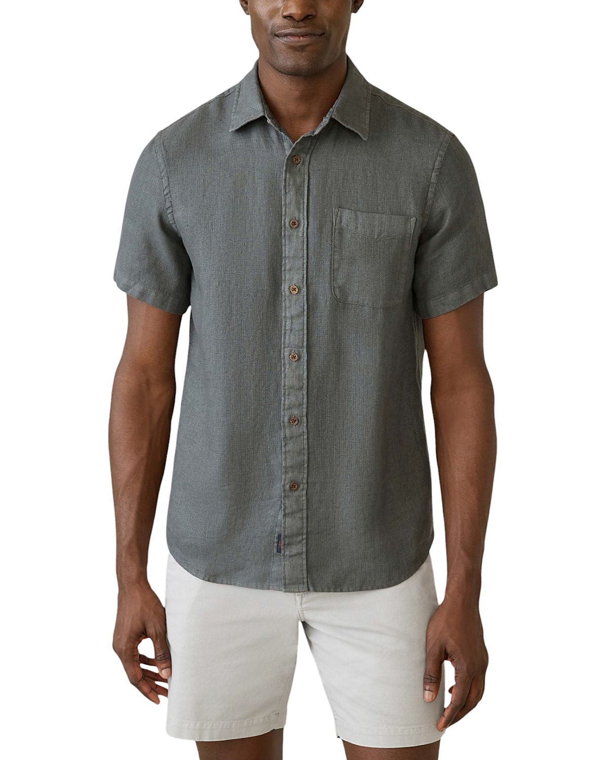 Faherty Short Sleeve Palma Linen Shirt