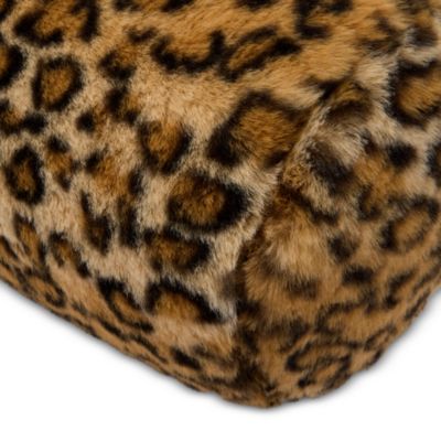 Big Rabbit Faux Fur Bolster Decorative Pillow - Exclusive