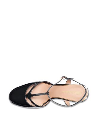  Women's Patent Leather High-Heel T-Bar Pump