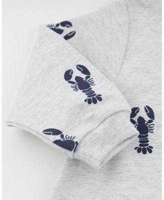 Unisex Lobsters Print Brooklyn Boxy Sweatshirt - Baby, Little Kid