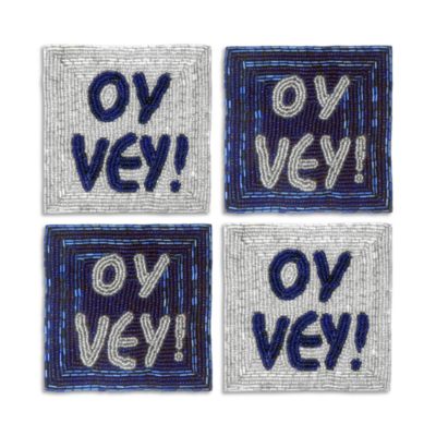 Sudha Pennathur - Hanukkah Coasters, Set of 4