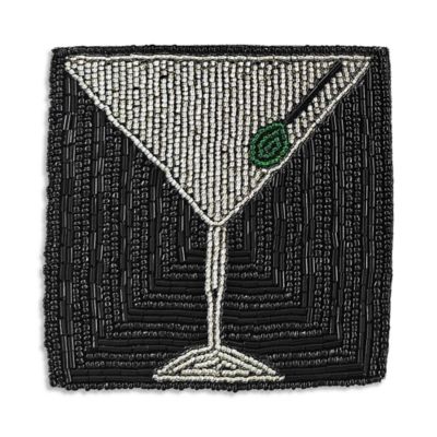 Martini Beaded Coasters, Set of 4