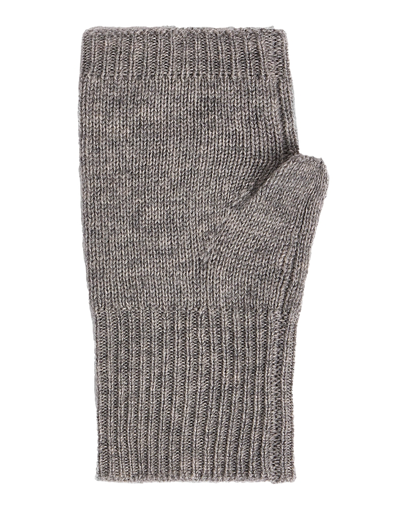 Gerard Darel Paoline Cashmere Fingerless Gloves In Gray