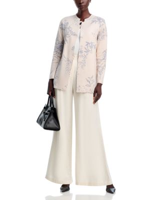 Printed Toggle Long Cardigan