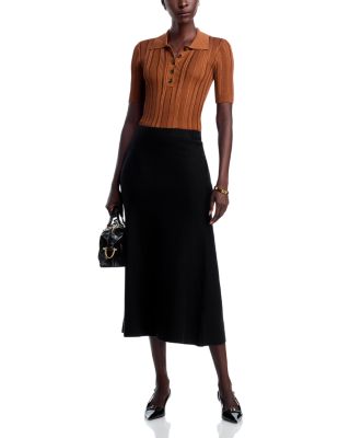 A Line Midi Skirt