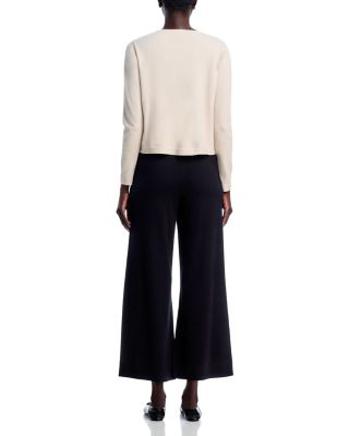 Embroidered Cardigan and Pants Set