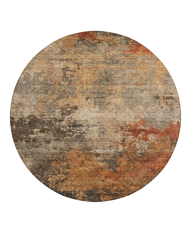 Dalyn Rug Company Dalyn Nouveau Nv24 Round Area Rug, 8' X 8' In Brown