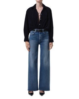 Lyra Wide Leg Jeans in Cooper