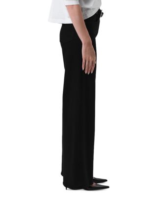 Lyra High Rise Wide Leg Jeans in Plush Black