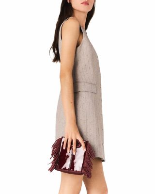 Short Rhinestone Suit Dress