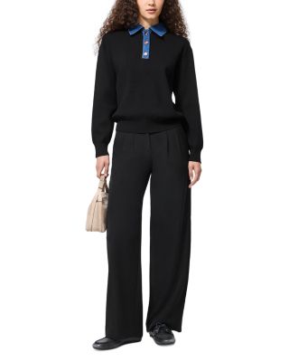 Contrast Collar Sweater