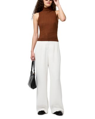 Padma Fine Knit Turtleneck Tank Top