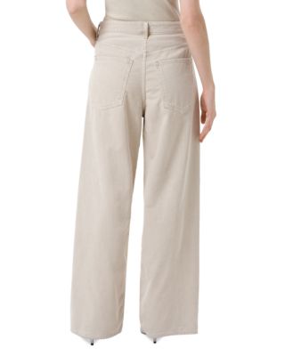 Vana Baggy Fold Jeans in Rice Grass