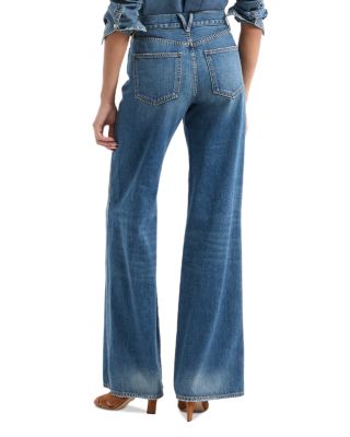 Kasey Mid Rise Wide Leg Jeans in City Stroll