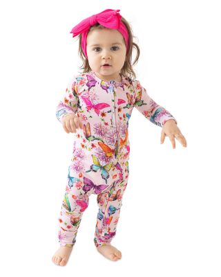 Girls' Watercolor Butterfly Convertible One Piece - Baby
