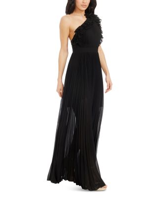 Vida Asymmetric Pleated Gown
